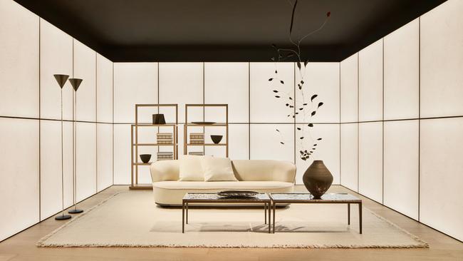 Maxalto studio 2024 designs co-ordinated by Antonio Citterio at its Via Durini store. Picture: Maxalto