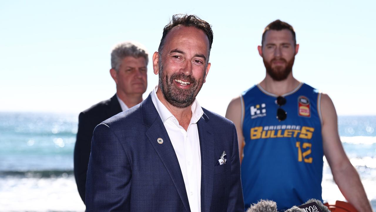 NBL chief executive officer David Stevenson said the league is having multiple conversations in multiple states. Picture: Chris Hyde/Getty Images.