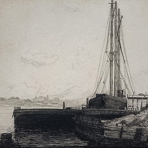 Sydney URE SMITH , Gore Bay, 1918 , etching , Colin Holden Charitable Trust