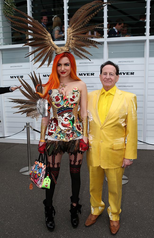 Gabi Grecko and Geoffrey Edelsten. Picture: Julie Kiriacoudis