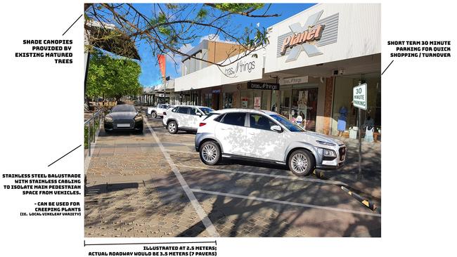 Concept plans for a proposed return of traffic to Langtree Mall in Mildura. Picture: Langtree Mall Evolution