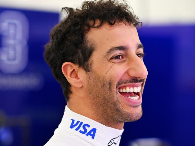 BAHRAIN, BAHRAIN - FEBRUARY 22: Daniel Ricciardo of Australia and Visa Cash App RB prepares to drive in the garage during day two of F1 Testing at Bahrain International Circuit on February 22, 2024 in Bahrain, Bahrain. (Photo by Rudy Carezzevoli/Getty Images)