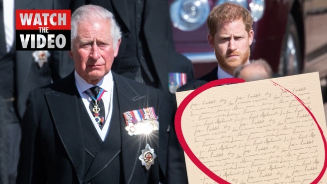 Revealed: Prince Harry's 'deeply personal note' to Dad Charles