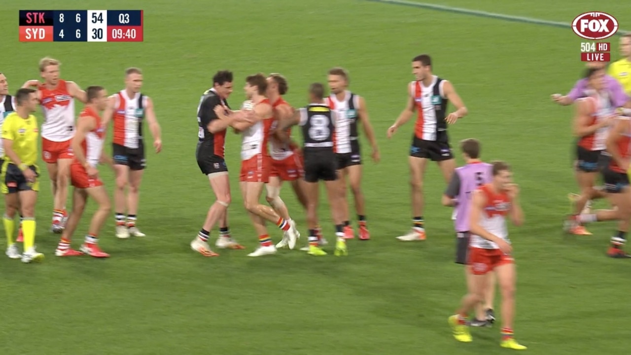 Jake Carlisle has come under scrutiny for targeting Dane Rampe's hand.