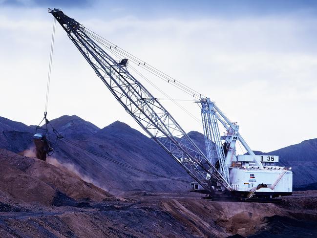 BHP coal Daunia operations in central Queensland. Picture: BHPcoal mining coal mine