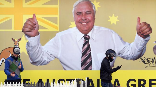 Clive Palmer spent over $50m on advertising, to no avail. Picture: AAP.