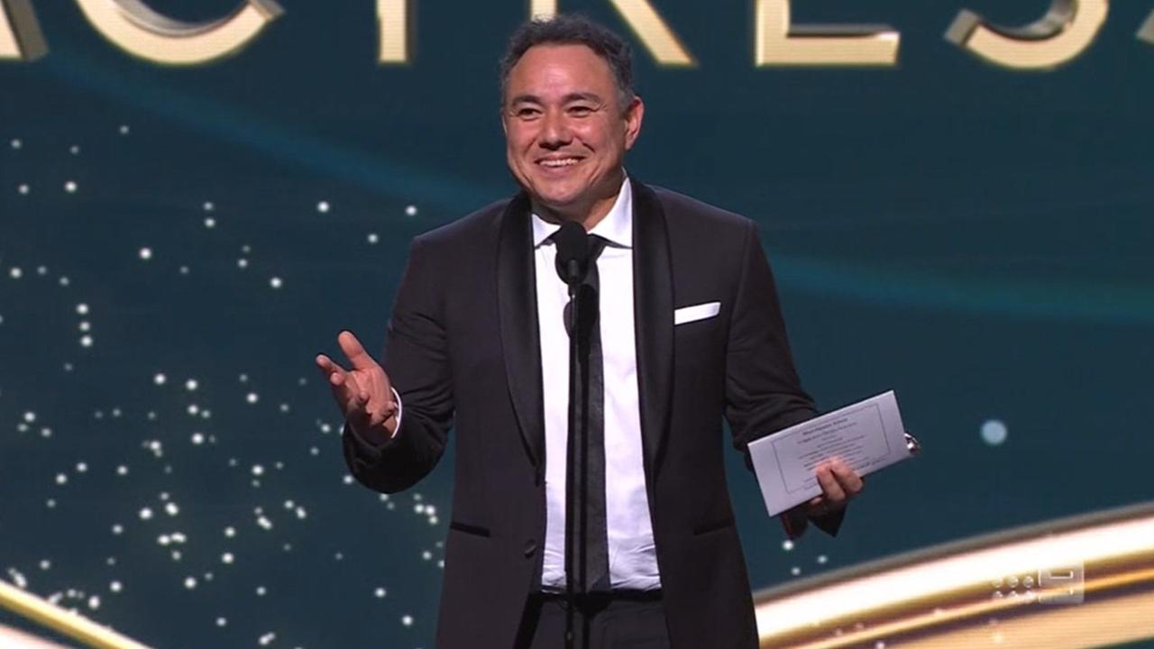 Sam Pang stole the show when he accepted a Logie on Kitty Flanagan’s behalf last year. Picture: Channel 9