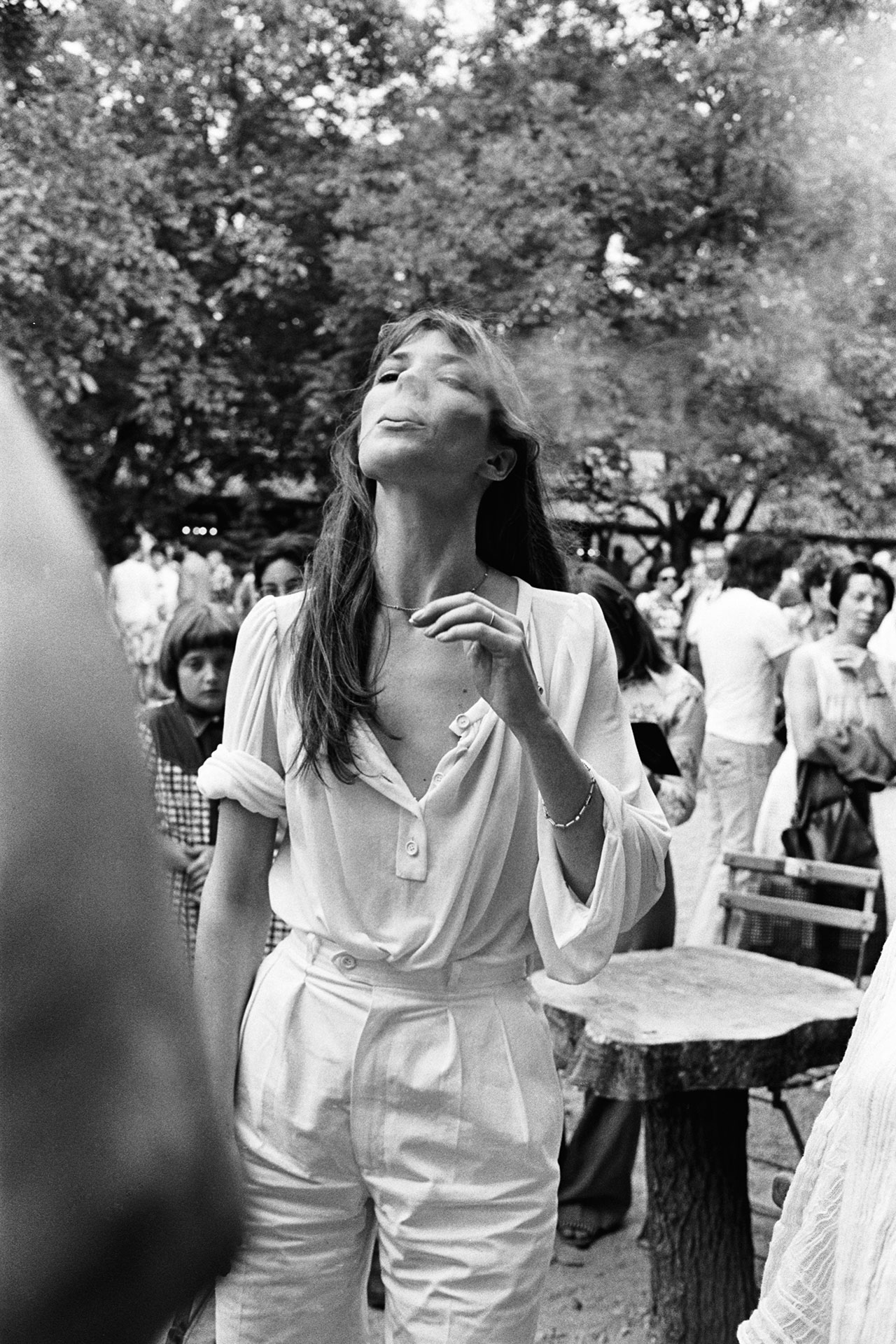 Vogue France - Jane Birkin wears a see-through dress with her iconic basket  bag with Serge Gainsbourg in 1970