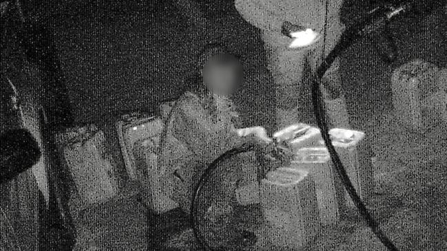 CCTV at the Bridport Golf Club captured a group allegedly stealing thousands of dollars of fuel. Picture: supplied