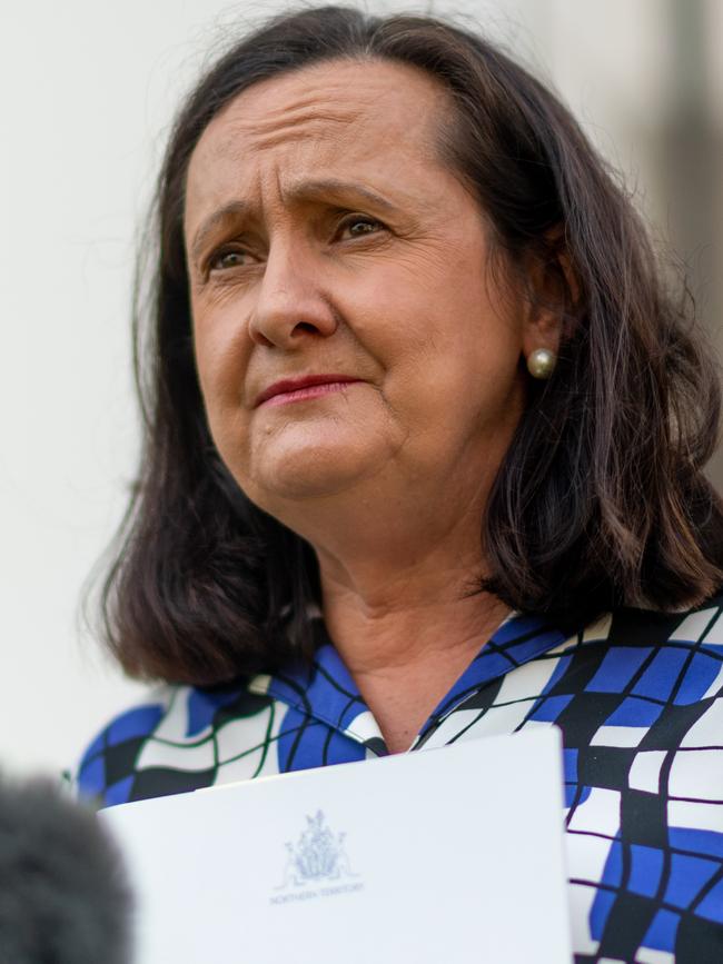 Independent MLA Robyn Lambley will use sittings weeks to call for a parliamentary inquiry into crime in Alice Springs. Picture: Che Chorley