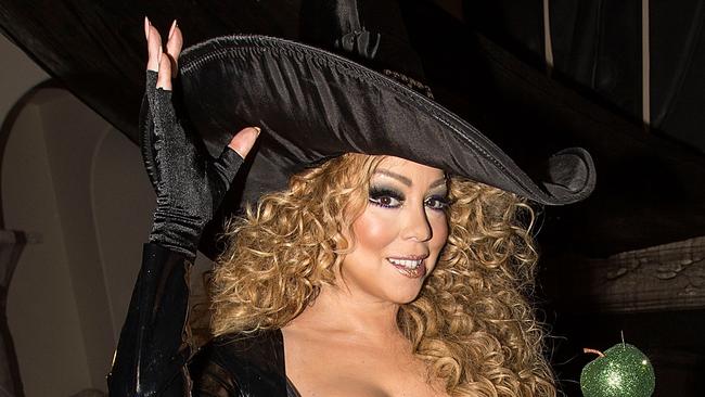 Mariah Carey dresses up for Halloween.