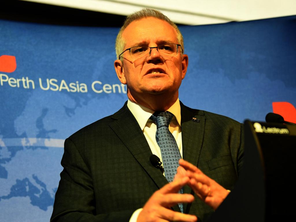 Scott Morrison has hit out at ‘deeply offensive’ attempts to link him to QAnon. Picture: NCA NewsWire / Sharon Smith