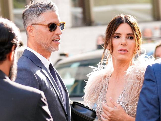 Sandra Bullock and her longtime boyfriend Bryan Randall, who has died after a three-year battle with ALS. Picture: Jackson Lee/GC Images