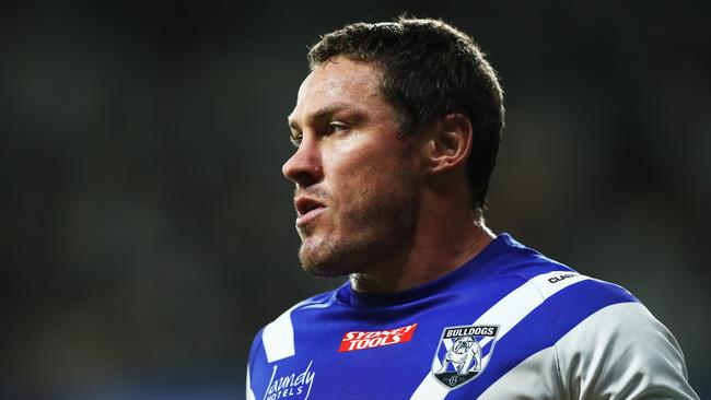 SYDNEY, AUSTRALIA – APRIL 10: Josh Jackson of the Bulldogs warms up during the round five NRL match between the Canterbury Bulldogs and the Penrith Panthers at CommBank Stadium, on April 10, 2022, in Sydney, Australia. (Photo by Mark Metcalfe/Getty Images)