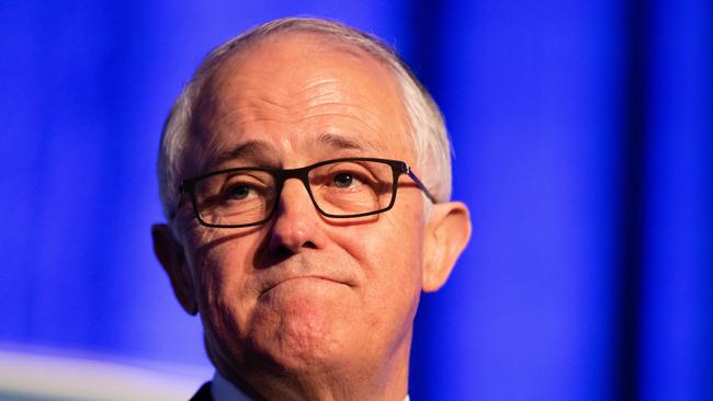 Malcolm Turnbull at the WA Liberal Party State Conference in Perth yesterday. (Pic: Richard Wainwright/AAP)