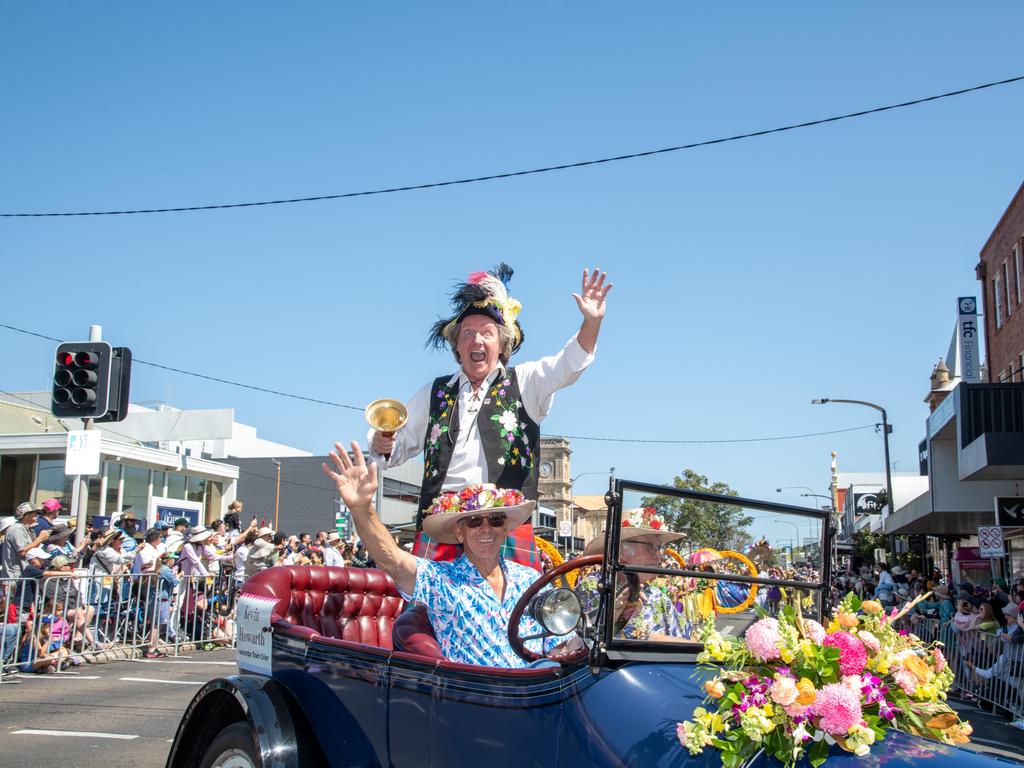 The Town Crier, Kevin Howarth. Grand Central Floral ParadeCarnival of FlowersSaturday September 16, 2023