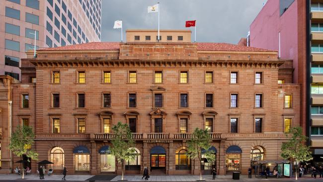 Artist's impression of the planned upgrade of Elder House - Currie St, Adelaide