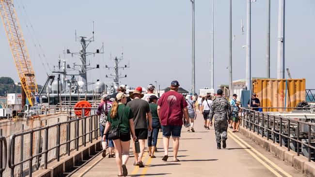 First HMAS Coonawarra open day in seven years. Picture: Pema Tamang Pakhrin