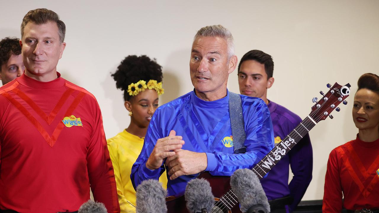 The Wiggles launch a new song and electrical safety campaign at Boondall. Picture: Liam Kidston