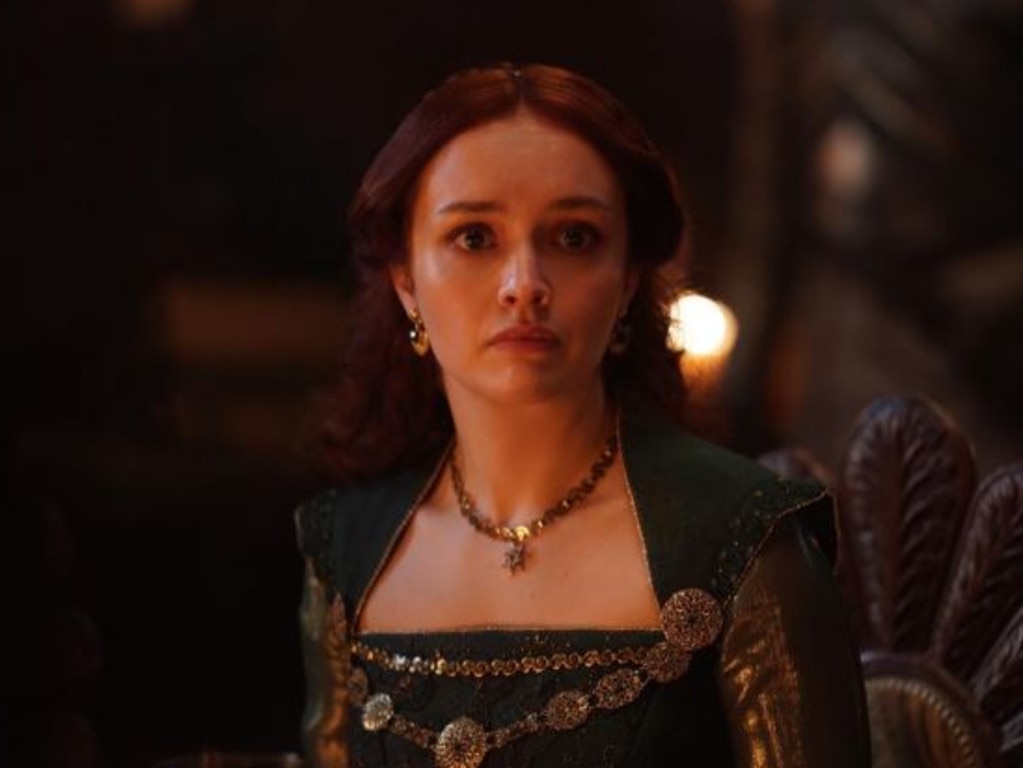 Olivia Cooke appears as Alicent Hightower in House of the Dragon. Picture: HBO