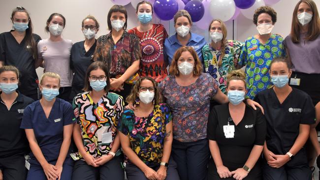 Royal Darwin Hospital midwives celebrate International Day of the Midwife.