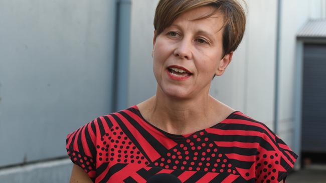 Shadow Assistant Minister Communities and the Prevention of Family Violence, Hon Jenny McAllister presenting funding for housing and additional services for domestic violence victims in Lismore on Wednesday. Picture Cath Piltz