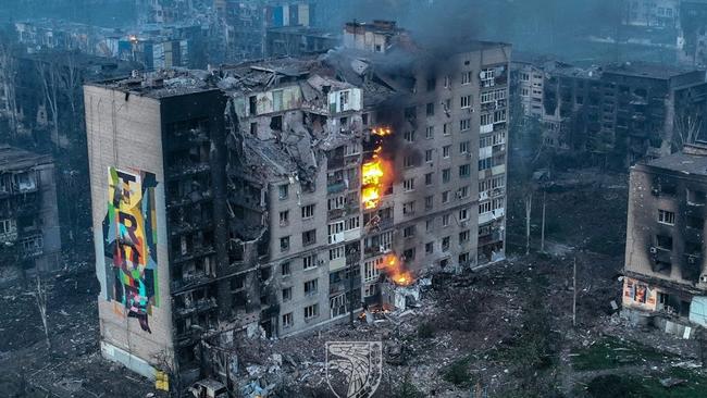 The frontline town of Bakhmut has been devastated by sustained attacks. Picture: Reuters.