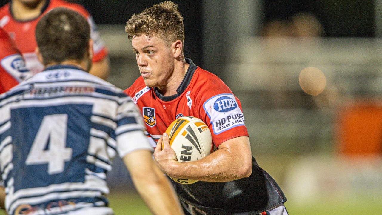 Nathan Dixon of the Litchfield Bears against the Darwin Brothers in the 2023 NRL NT prelim final. Picture: Pema Tamang Pakhrin