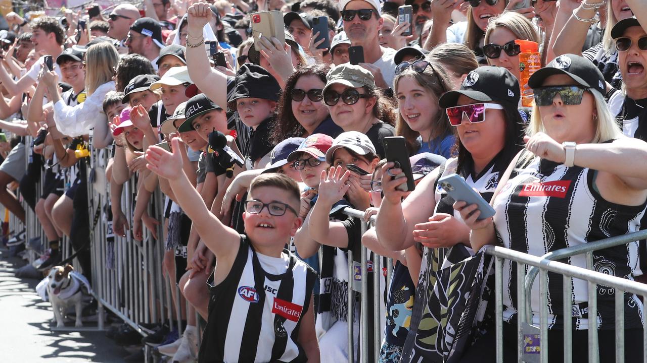 Collingwood fans will have to travel to Sydney to see their team play GWS in round zero. Picture: NCA NewsWire / David Crosling