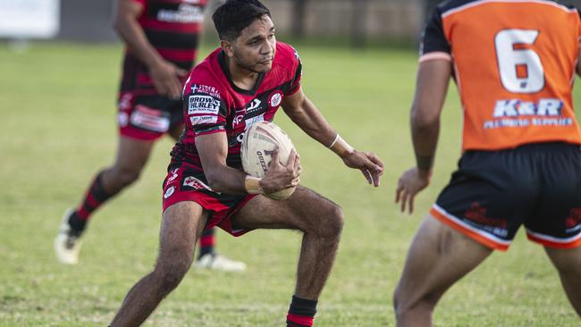 Alex Hinch of Valleys against Southern Suburbs. Picture: Kevin Farmer