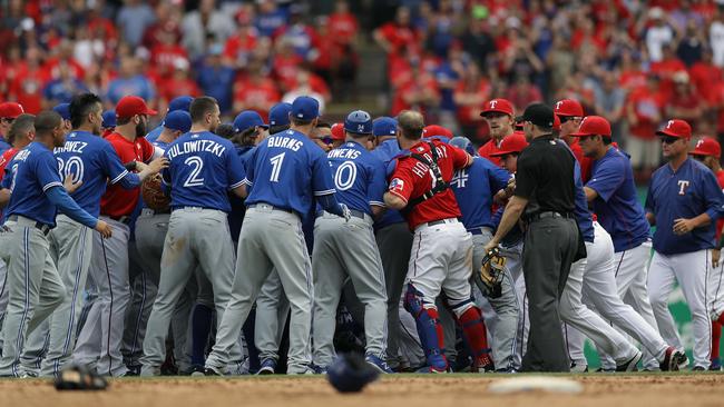 Official welcome to Texas rougned Odor Jose Batista Punch baseball