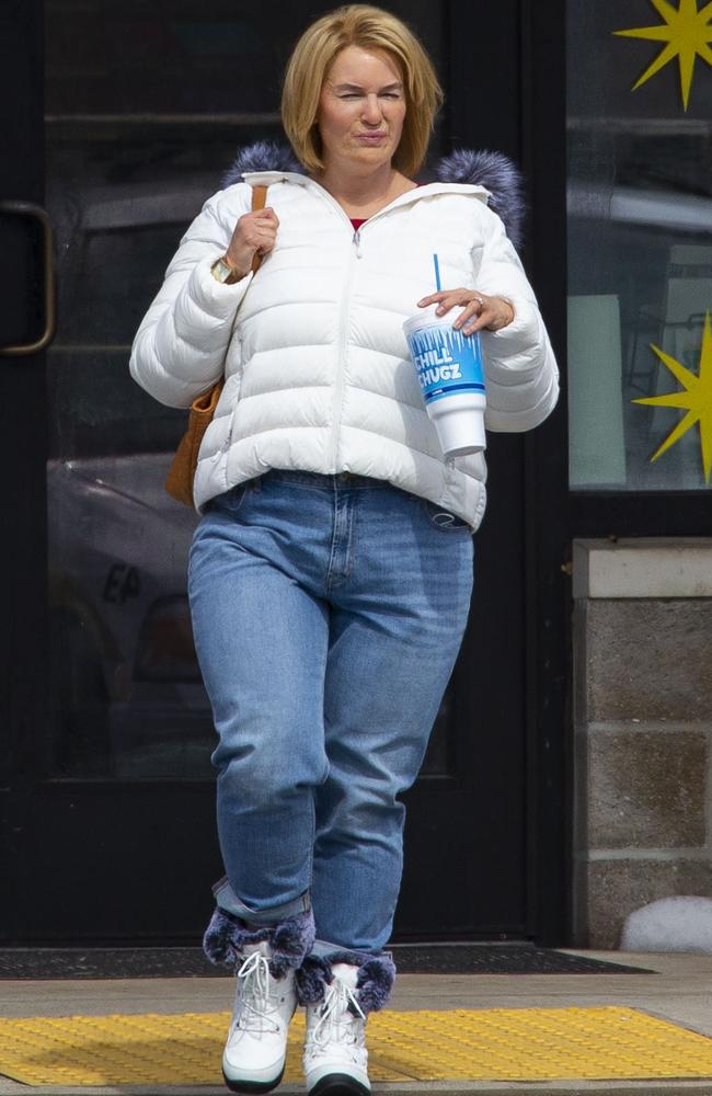 Renée Zellweger on the set of<i> The Thing About Pam</i>. Picture: MEGA