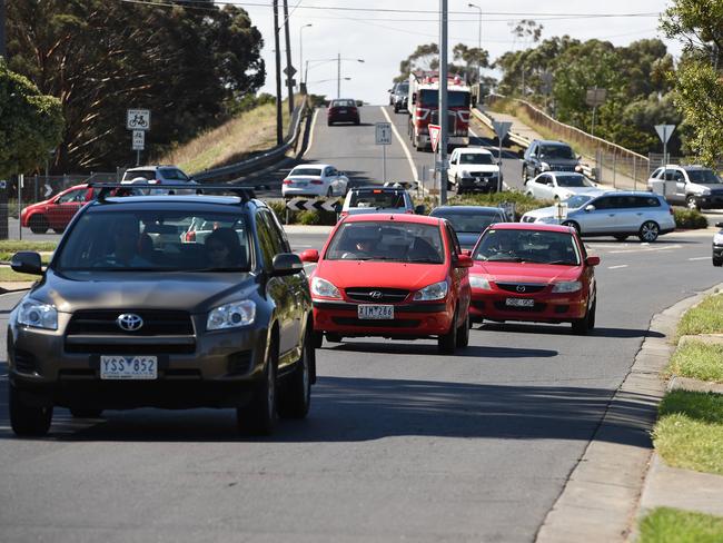 It took the <i>Leader</i> nearly half an hour to drive just 5km along Point Cook Rd in peak hour traffic.