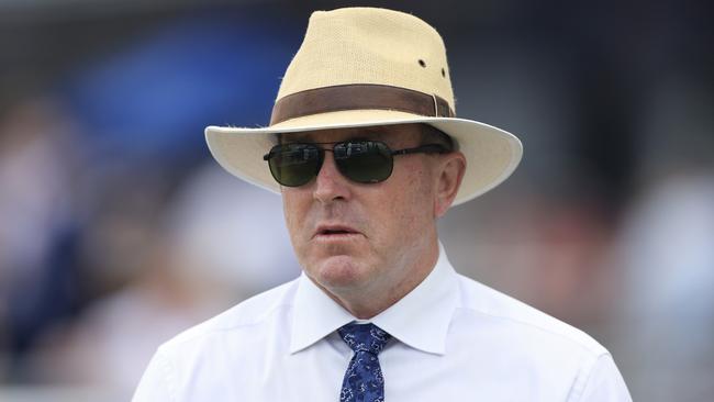 SYDNEY, AUSTRALIA - DECEMBER 18: John O'Shea looks on after winning race 6 the UNSW Handicap with Fashchanel during Sydney Racing at Royal Randwick Racecourse on December 18, 2021 in Sydney, Australia. (Photo by Mark Evans/Getty Images)