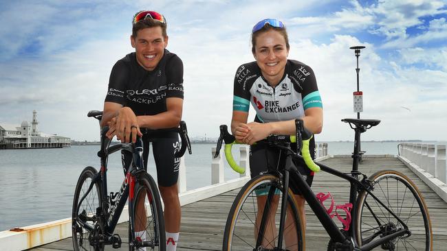 Last year’s national title winner Luke Plapp and Grace Brown will be competing at the Roadnats in Ballarat. Picture: Alison Wynd