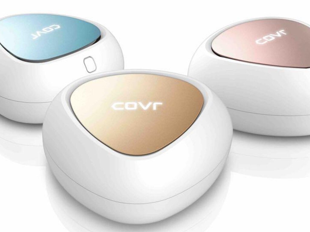 Covr base stations come in gold, pink or blue.