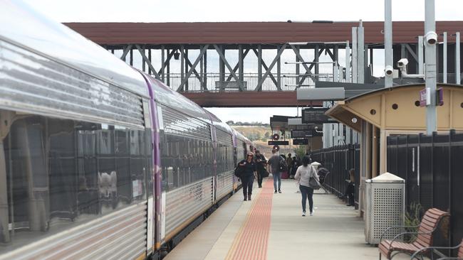 Waurn Ponds Train Station. Picture: Alan Barber