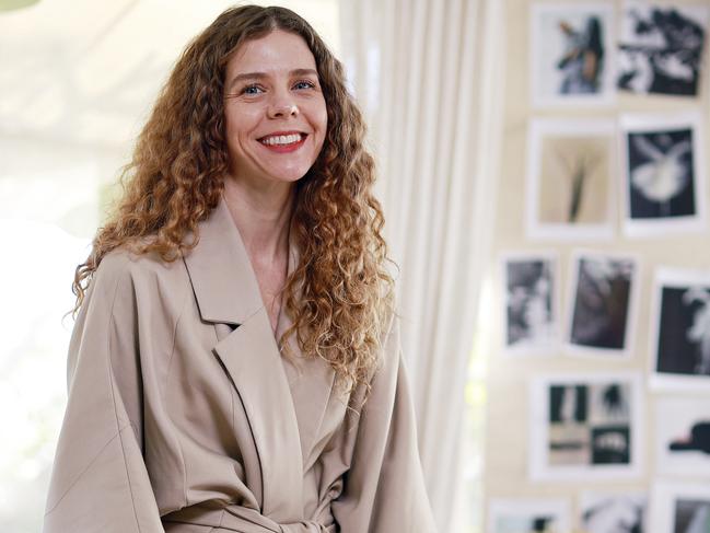 WEEKEND TELEGRAPH - 22.5.24MUST CHECK WITH PIC EDITOR BEOFRE USE - Australian fashion designer Bianca Spender pictured at her office in Darling Point today.  Picture: Sam Ruttyn