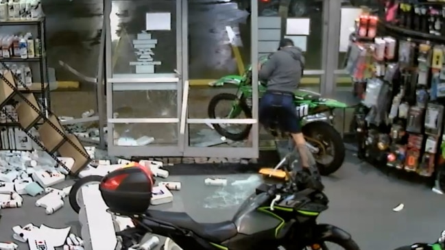 Brazen crims steal motorcycles in after dark raids