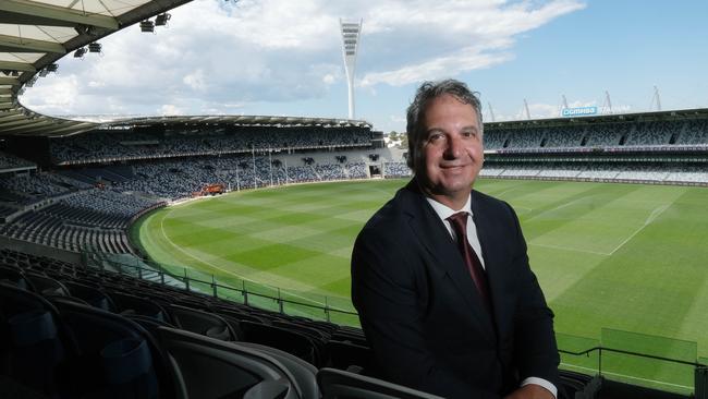 Victorian Chamber of Commerce chief executive Paul Guerra at GMHBA Stadium on Wednesday. Picture: Mark Wilson.