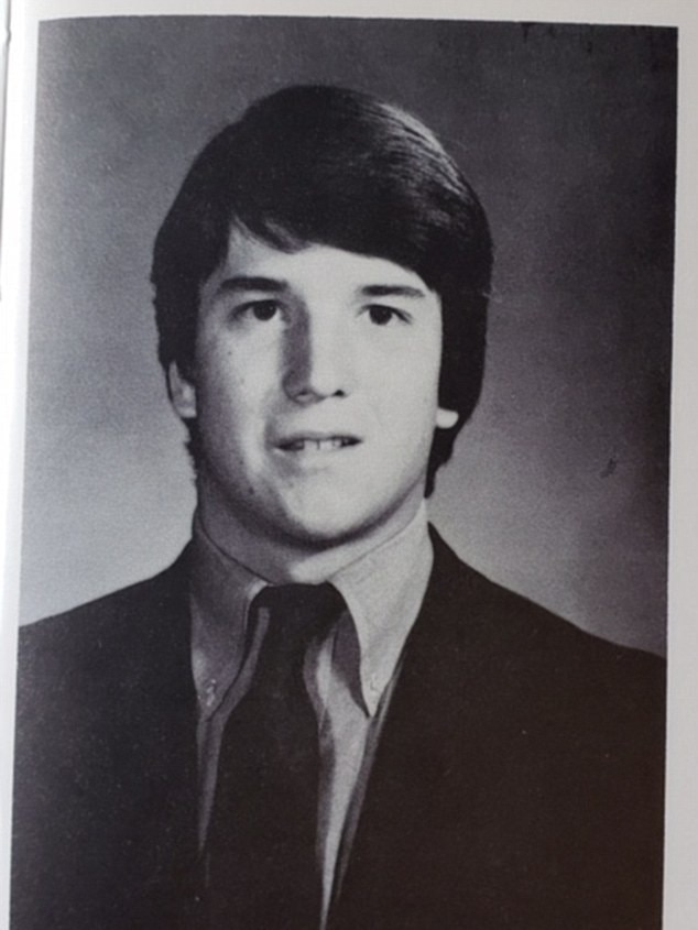 Brett Kavanaugh in his high school yearbook