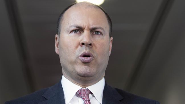 Treasurer Josh Frydenberg says businesses are ‘losing hope’. Picture: Gary Ramage