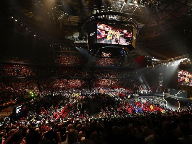 A general view of the Parade of Nations during the 2018 Invictus Games Closing Ceremony. Picture: Getty