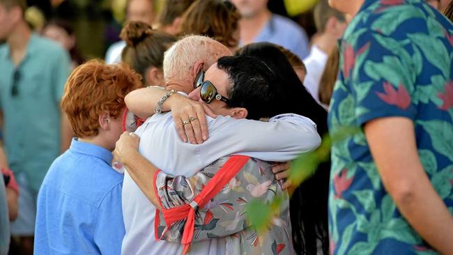 Family and friends attend the funeral of Jade Dixson.Jade's mother Julie Dixson. Picture: Warren Lynam