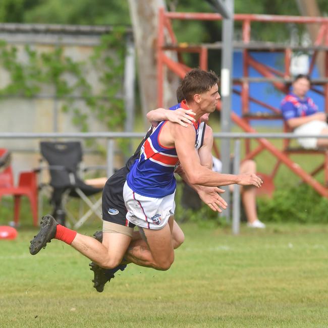 Townsville AFL match between Curra Swans and Thuringowa Bulldogs at Murray. Bulldogs Chris Tidswell. Picture: Evan Morgan