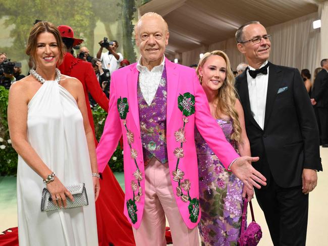 Anthony Pratt (2nd L) arrives for the 2024 Met Gala at the Metropolitan Museum of Art on May 6, 2024, in New York. The Gala raises money for the Metropolitan Museum of Art's Costume Institute. The Gala's 2024 theme is âSleeping Beauties: Reawakening Fashion.â (Photo by Angela WEISS / AFP)