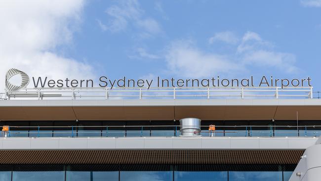 Western Sydney Airport is negotiating to bring international carriers into its schedule ahead of a 2026 opening. Picture: Thomas Lisson