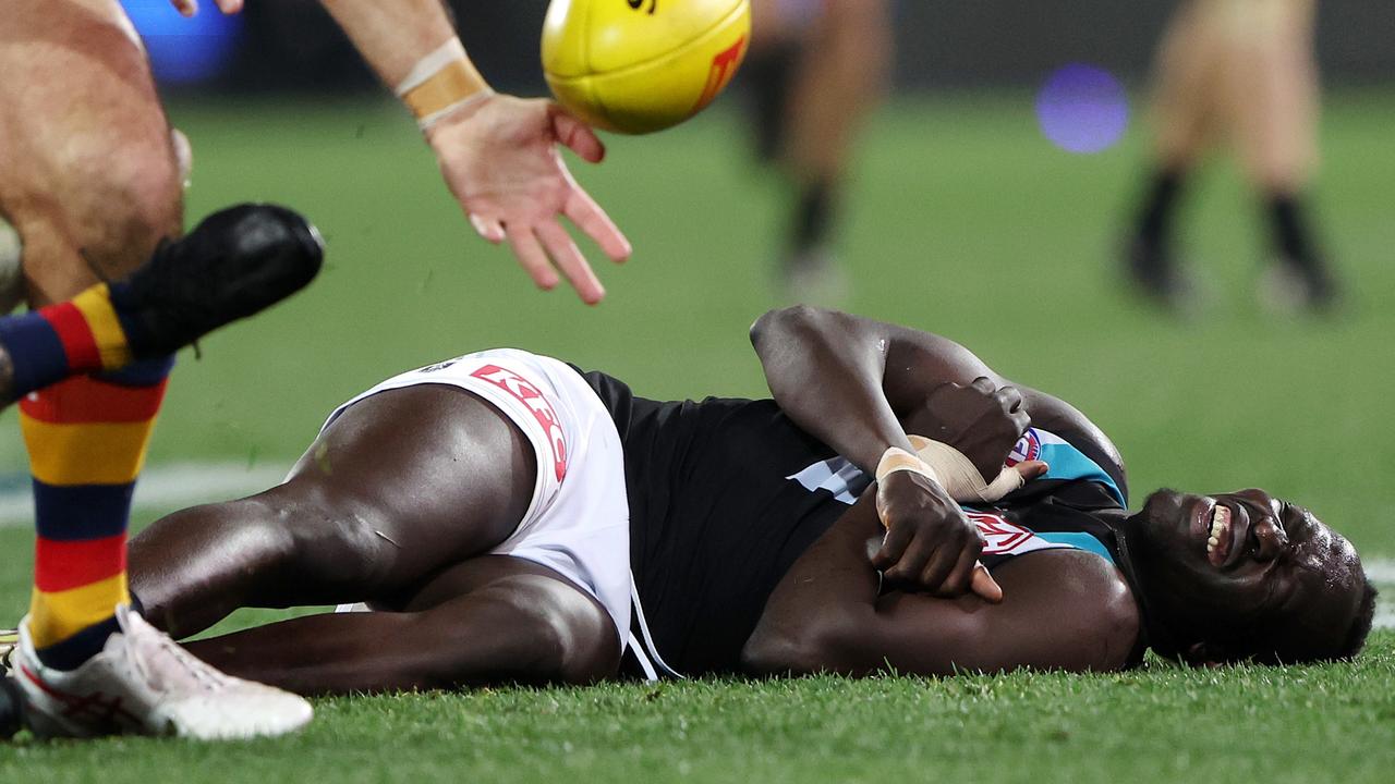 The AFL are closely monitoring Port Adelaide. (Photo by Sarah Reed/AFL Photos via Getty Images)