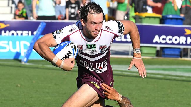 Burleigh Bears player Kurtis Rowe, pictured in the Queensland Cup 2019 grand final, was a constant threat against Southport. (AAP image, John Gass)