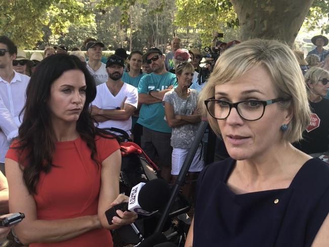 Barrister and former world champion skier Zali Steggall speaks during a press conference in Balgowlah, Sydney, Sunday, January 27, 2019. Steggall announced she will contest Tony Abbott's Sydney seat of Warringah as an independent in the federal election. (AAP Image/Luke Costin) NO ARCHIVING